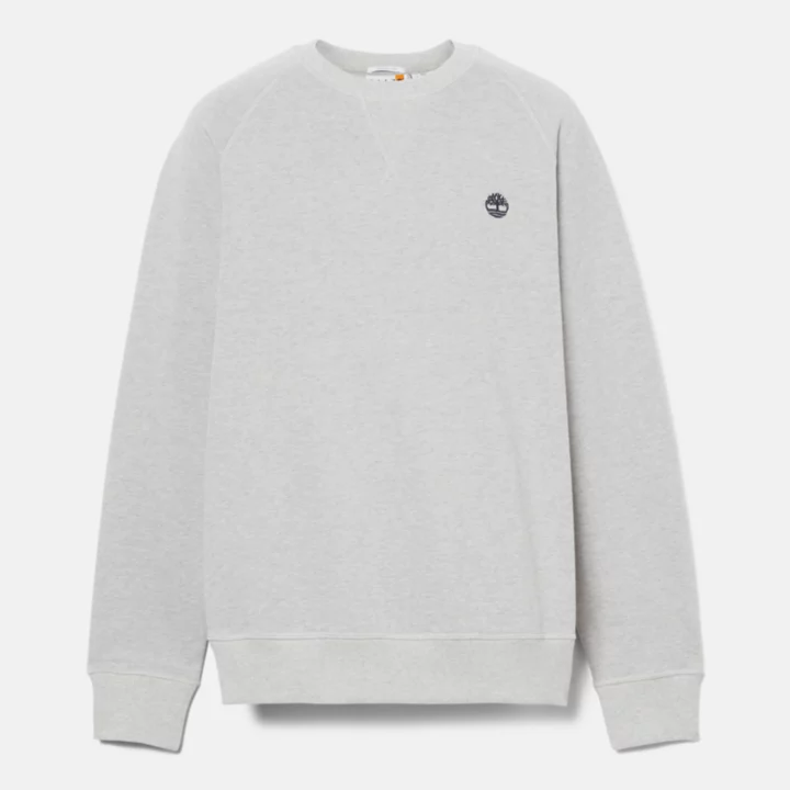 Sweat à col rond et envers bouclé Exeter pour homme en gris