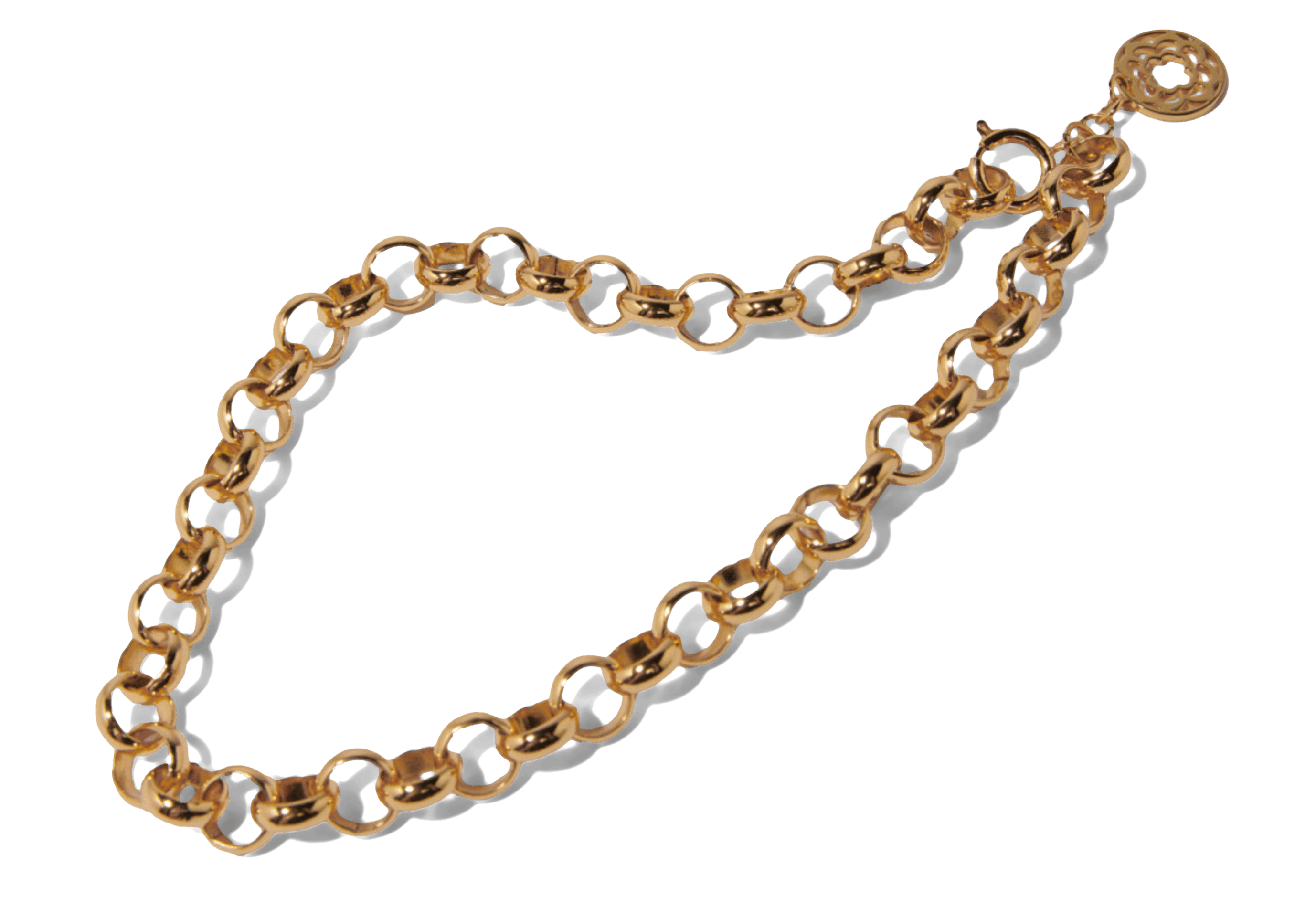 Collier ras de cou en laiton doré | Doré