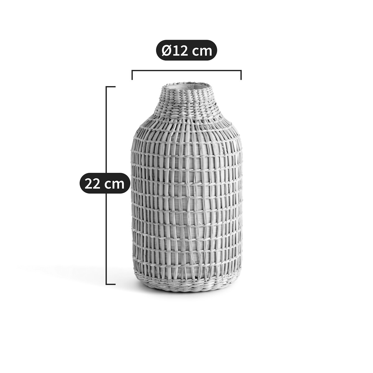 LA REDOUTE INTERIEURS<br>Vaso decorativo em bambu, Alt.22 cm, Plooming