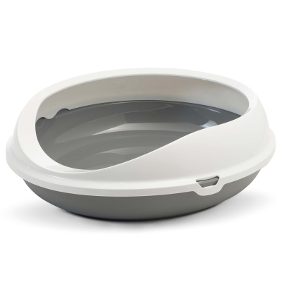 Savic Katzentoilette Figaro weissgrau