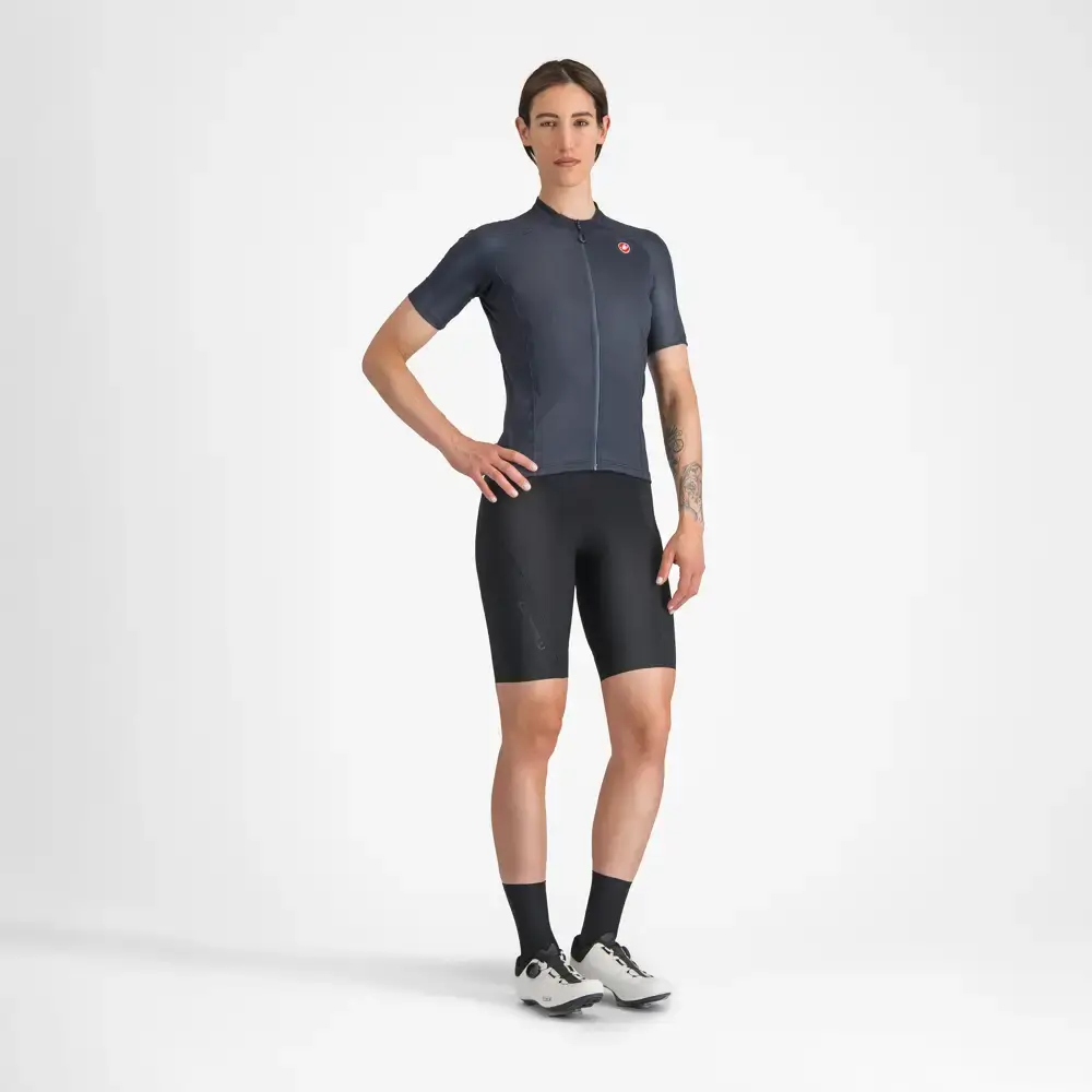 Castelli Libera 2 Fietsshirt Korte Mouwen Donkerblauw Dames