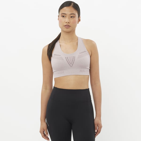 Brassière trail SALOMON ELEVATE MOVE ON BRA W ETHEREA/HEATHER