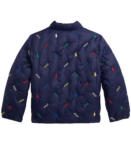 Polo Ralph Lauren Steppjacke - Umkehrbar - Rot/Navy m. Logos