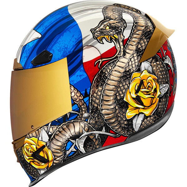 Icon - Casque Airframe Pro Tejas Libre™ Bleu / Beige / Rouge