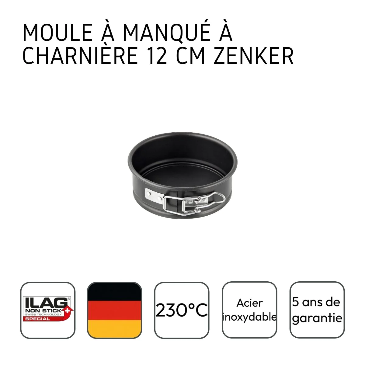 Moule à manqué à charnière 12 cm Spécial Mini Zenker