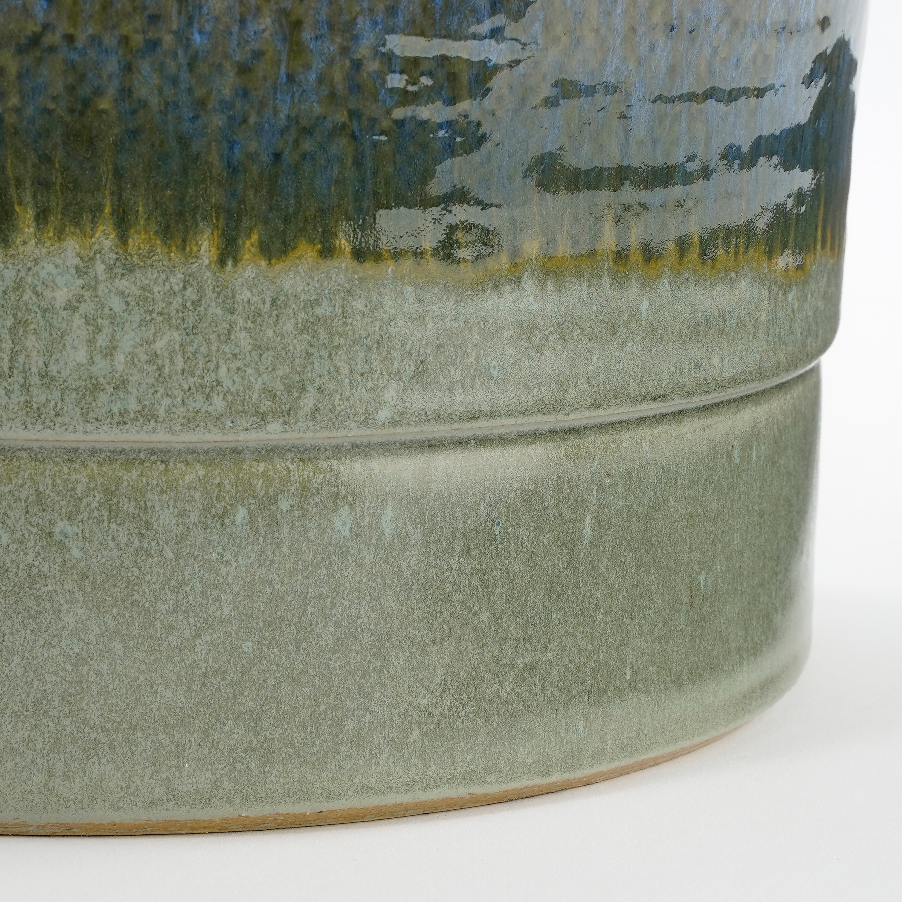 Mica decorations - cache-pot en terre cuite bleu foncé d22