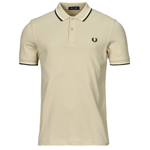 Fred Perry - TWIN TIPPED FRED PERRY SHIRT - Ecru / Noir
