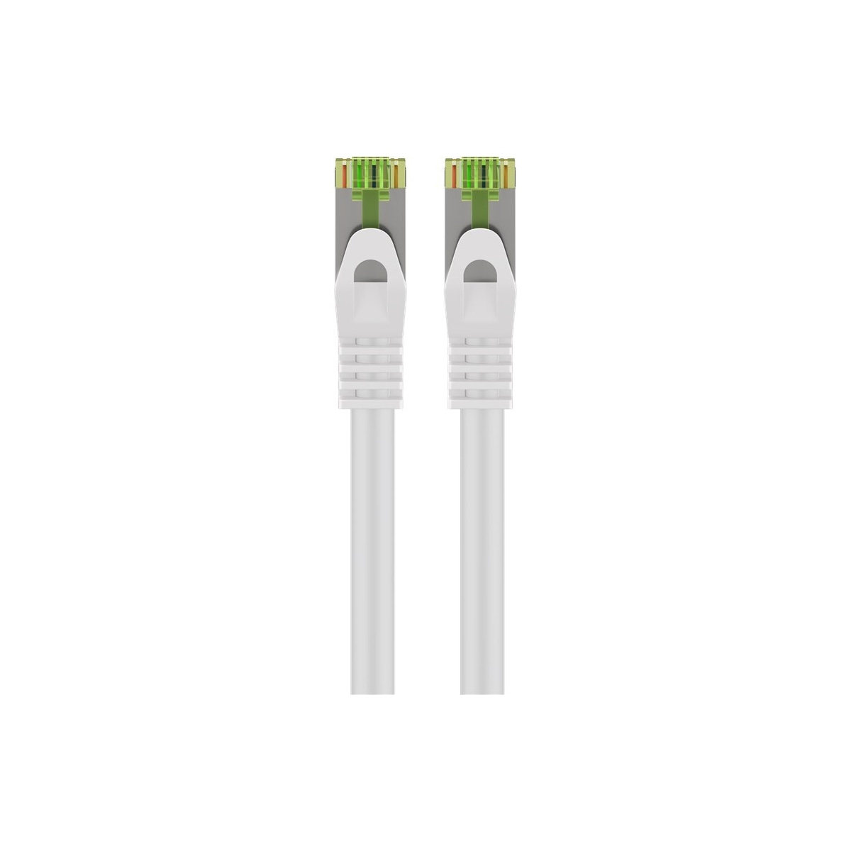 RJ45 patchkabel med CAT 8.1 S/FTP råkabel, AWG 26, hvit