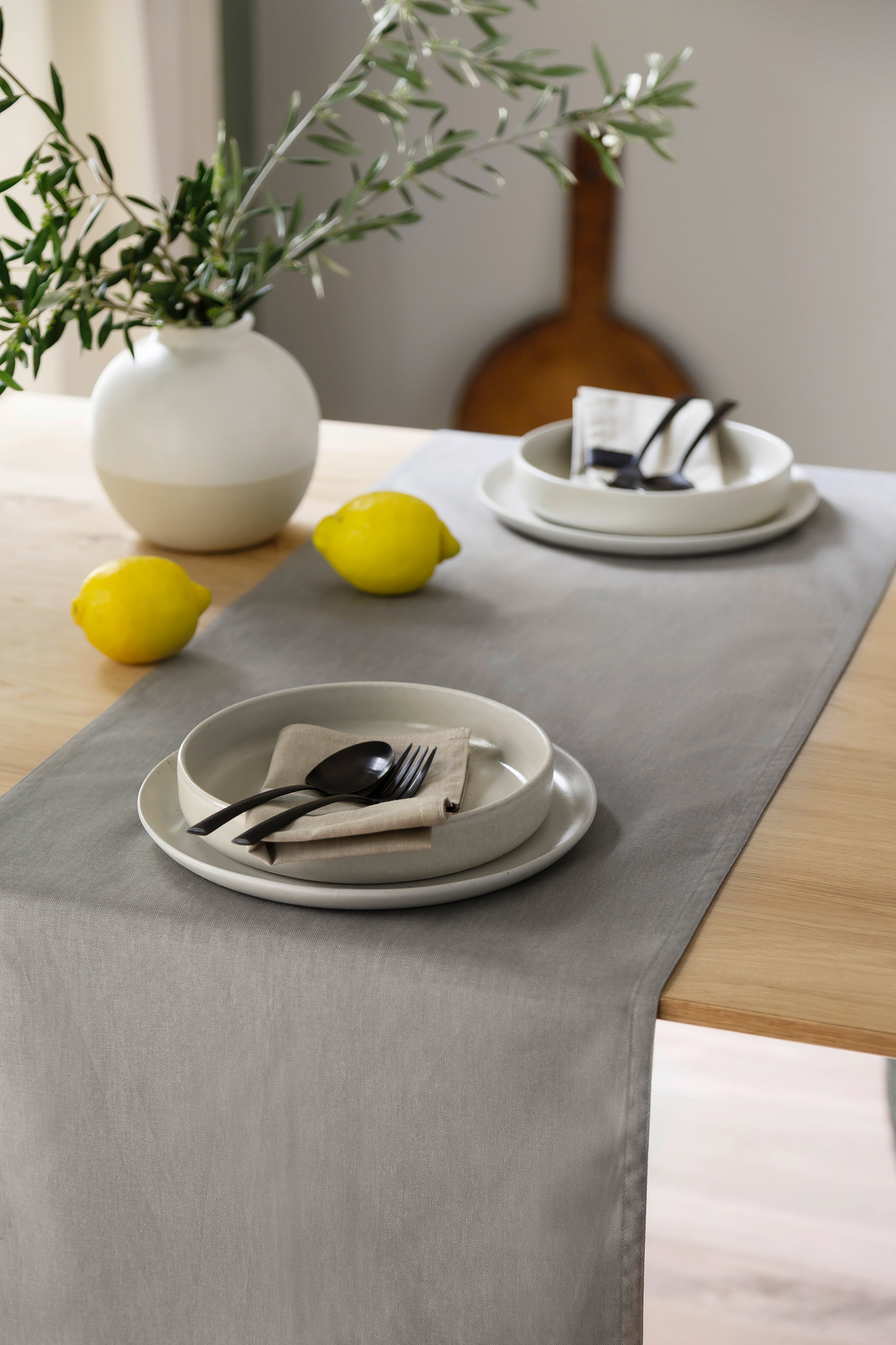 SCHÖNER WOHNEN-Kollektion Tischläufer »Fleur« aus reiner, sanforisierter Baumwolle