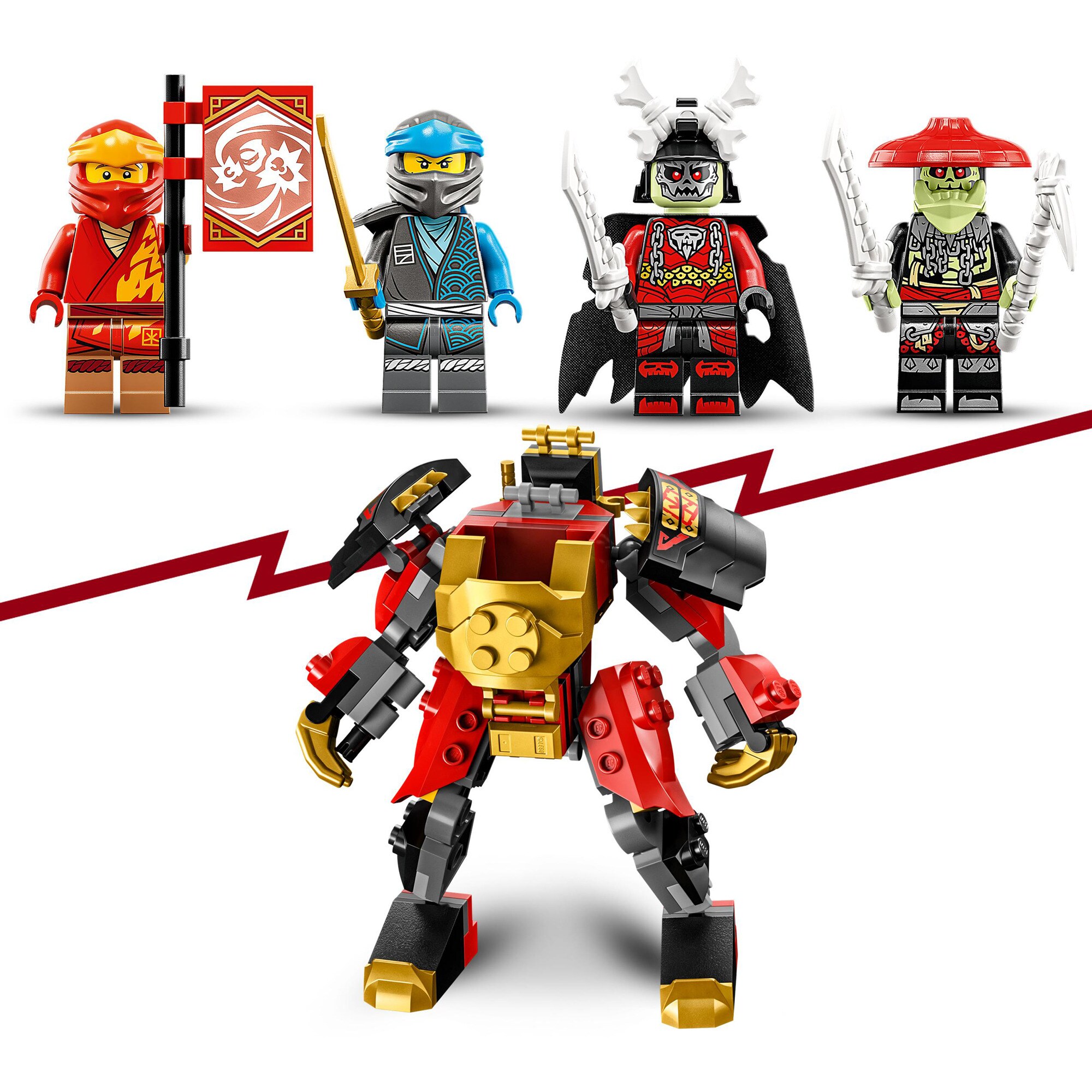 LEGO Konstruktionsspielzeug Ninjago Kais Mech-Bike EVO