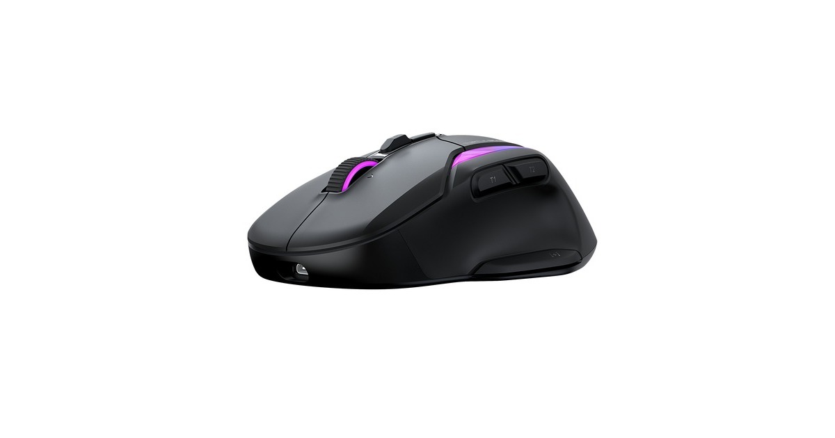 Turtle BeachKone II Air gaming muis  (Zwart, 50 - 26.000 Dpi, RGB, USB / 2,4 GHz / Bluetooth)