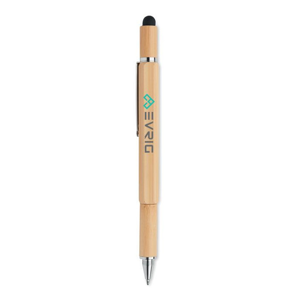 GiftRetail MO6559 - TOOLBAM Stylo niveau à bulle en bambou