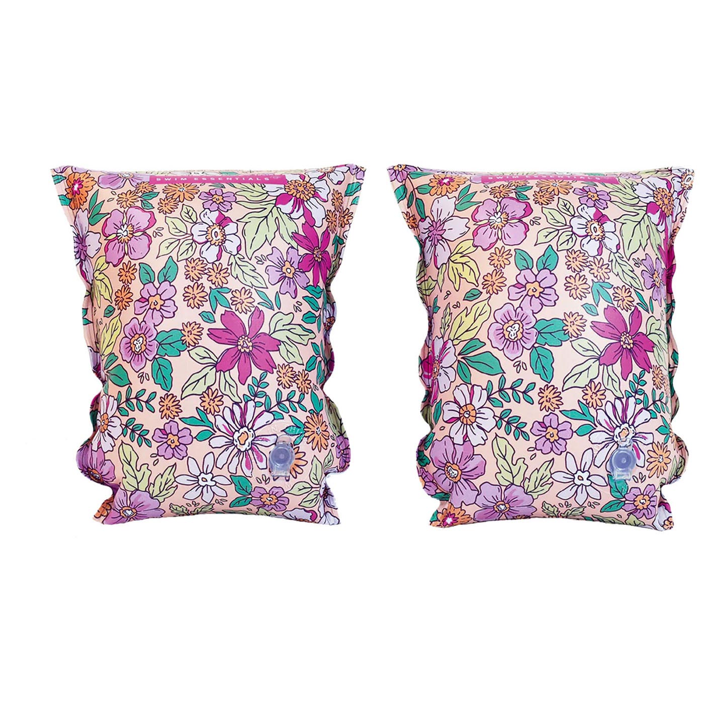 Swim Essentials Pink Blossom - Zwembandjes Bloemen 0-2 jaar