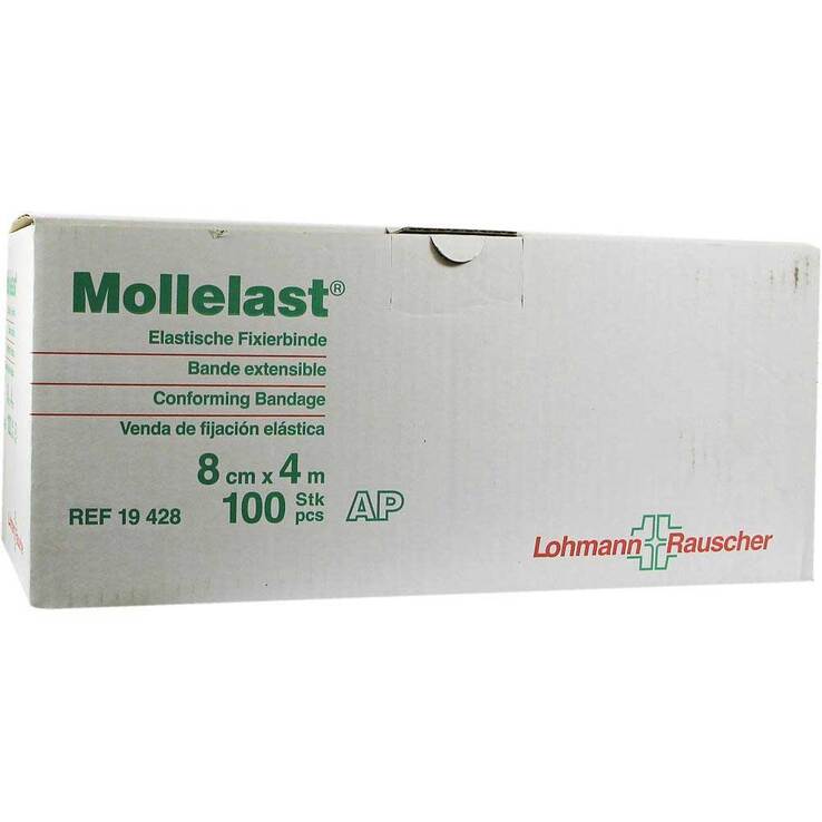 Mollelast 8cmx4m lose weiß, 100 St