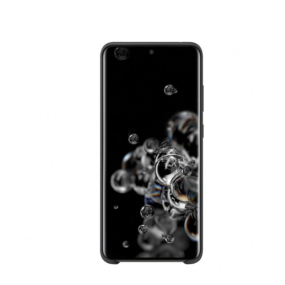 Galaxy S20 Ultra / S20 Ultra 5G Silikon Cover Hülle (EF-PG988TBEGEU) - Schwarz