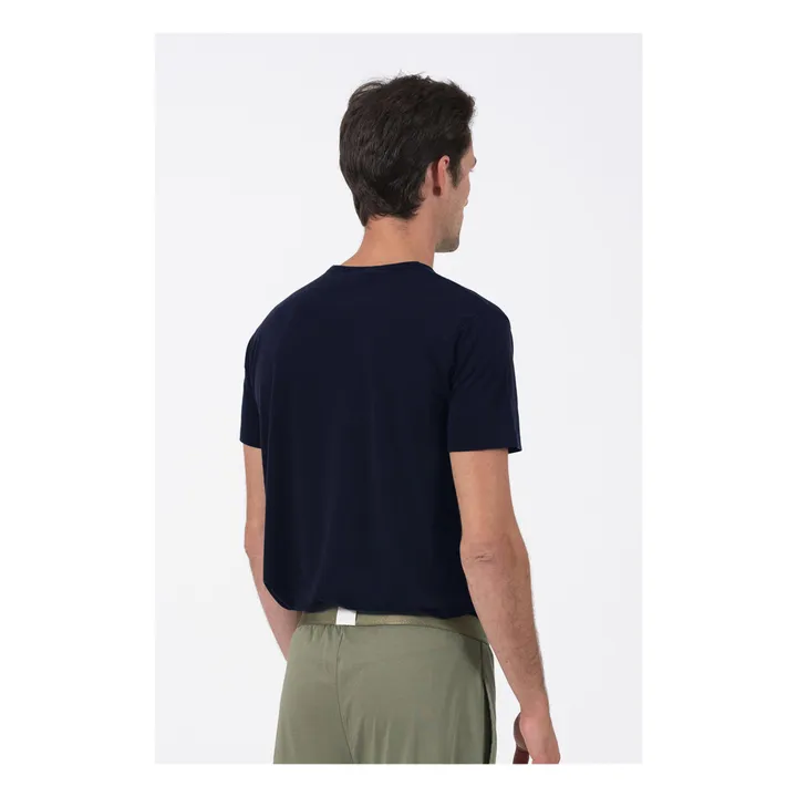 Talc T-shirt Muse Coton Bio | Bleu marine