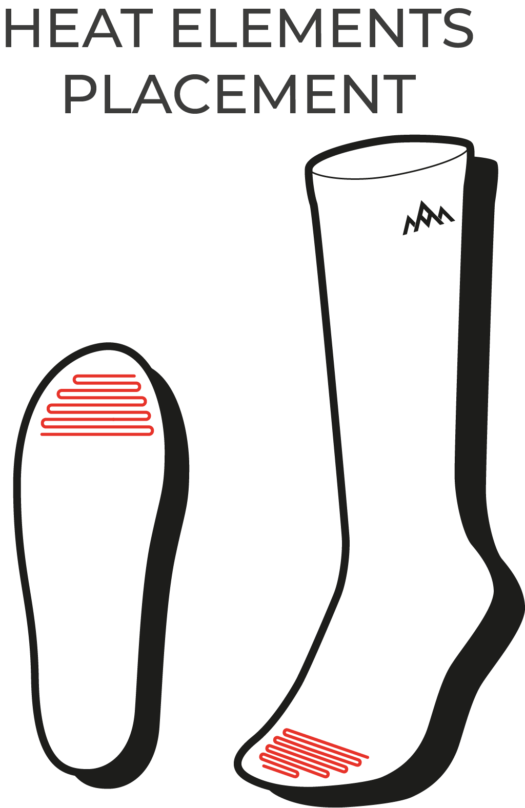 Heat Experience HeatX Heated Everyday Socks w/o batt