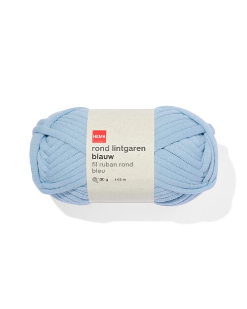 fil ruban rond bleu 100g 45m