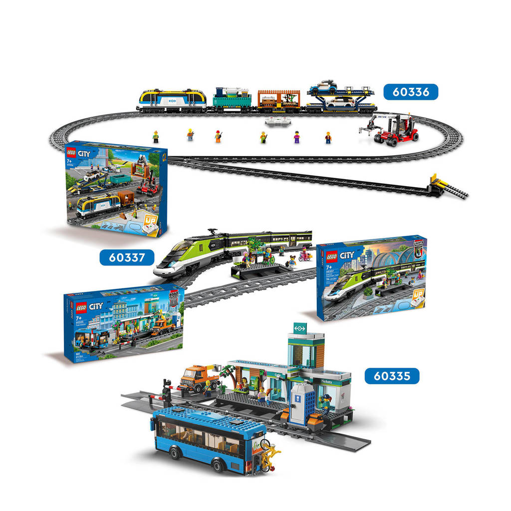 Onze zoon gaat dit helemaal geweldig vinden!Trains Passagierssneltrein Bestuurbare Trein Speelgoed 60337