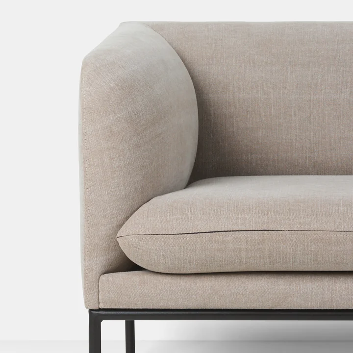 Ferm Living - Turn Sofa, 2-Sitzer, Baumwolle / Leinen natur