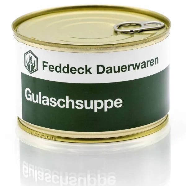 Feddeck Dauerwaren -  Fertiggericht Dose Gulaschsuppe 400 ml