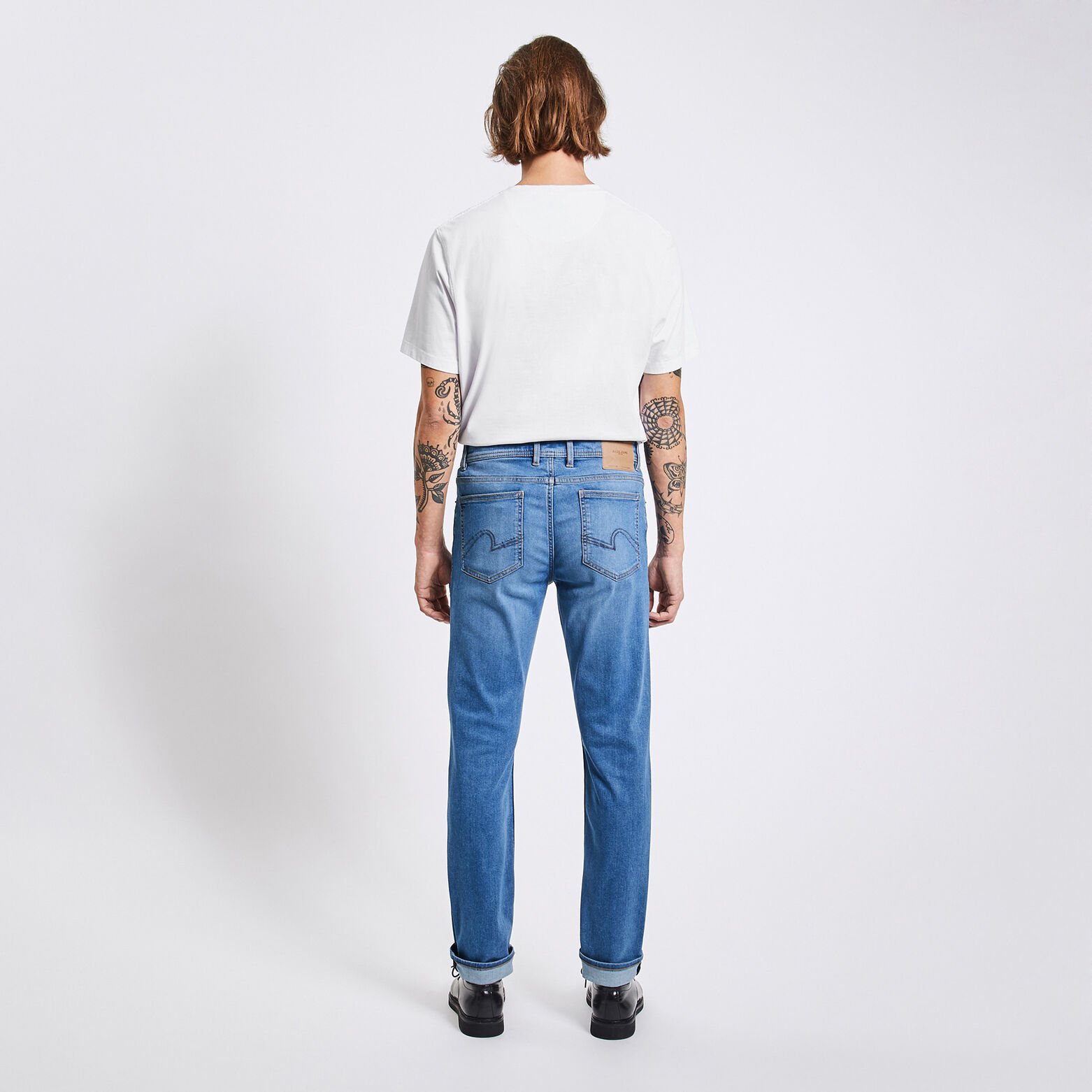 Jean slim urbanflex 4 longueurs Bleu