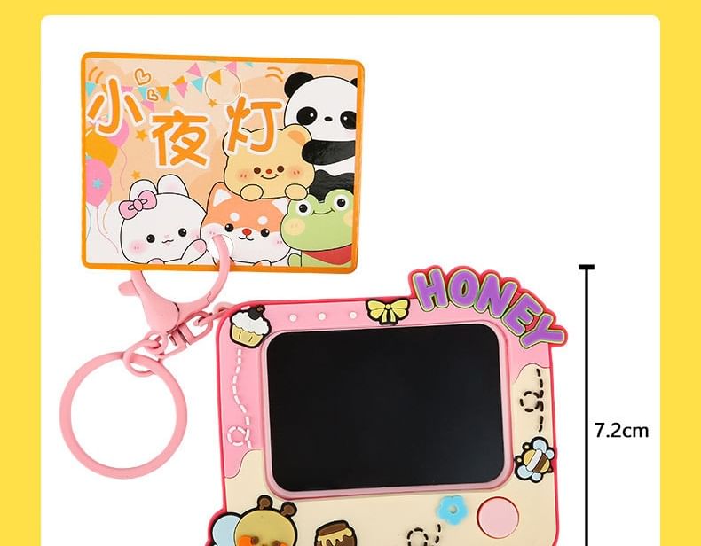 het gebeurt - Mini Cartoon Tekenbord Tas Charm Sleutelhanger