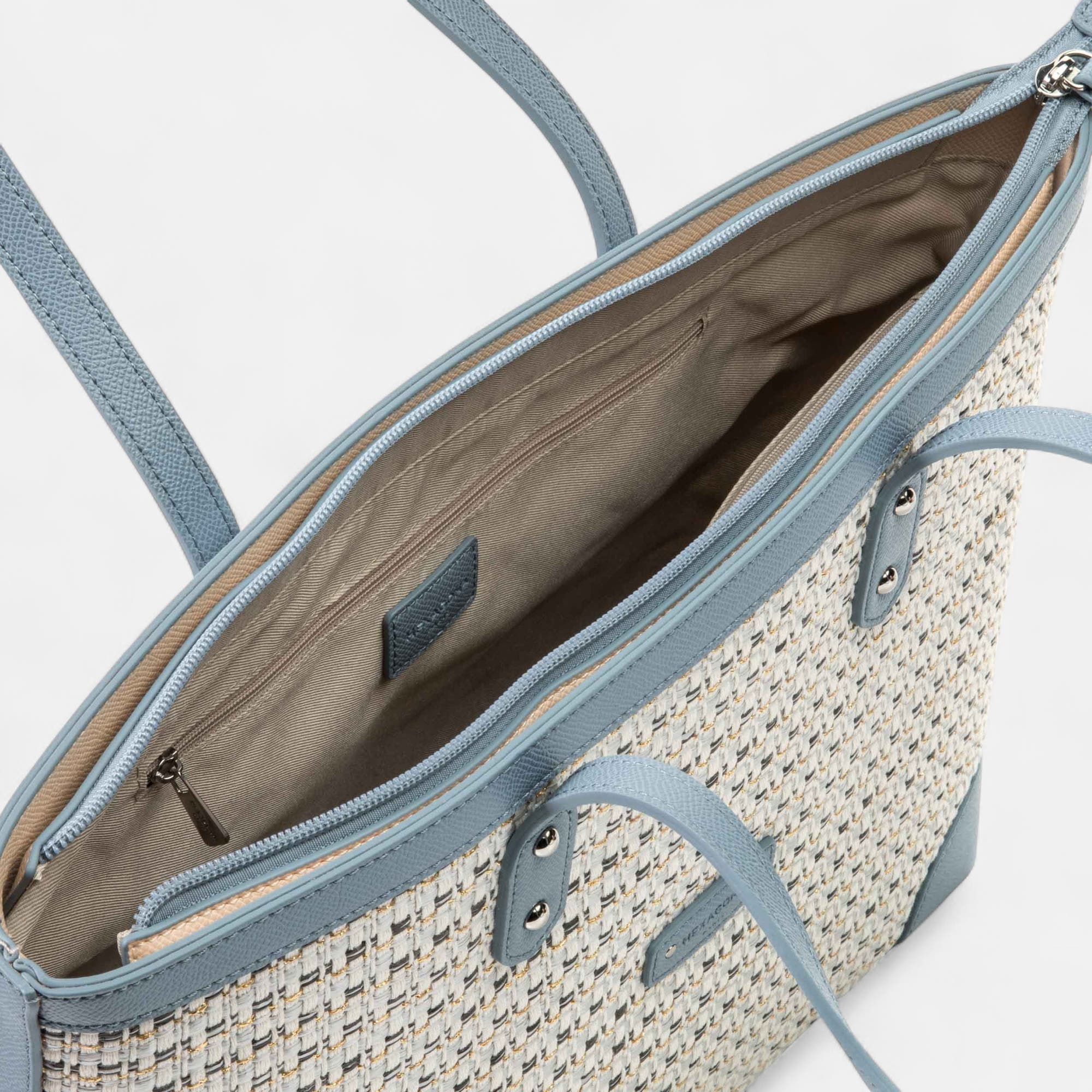 Sac de shopping bleu