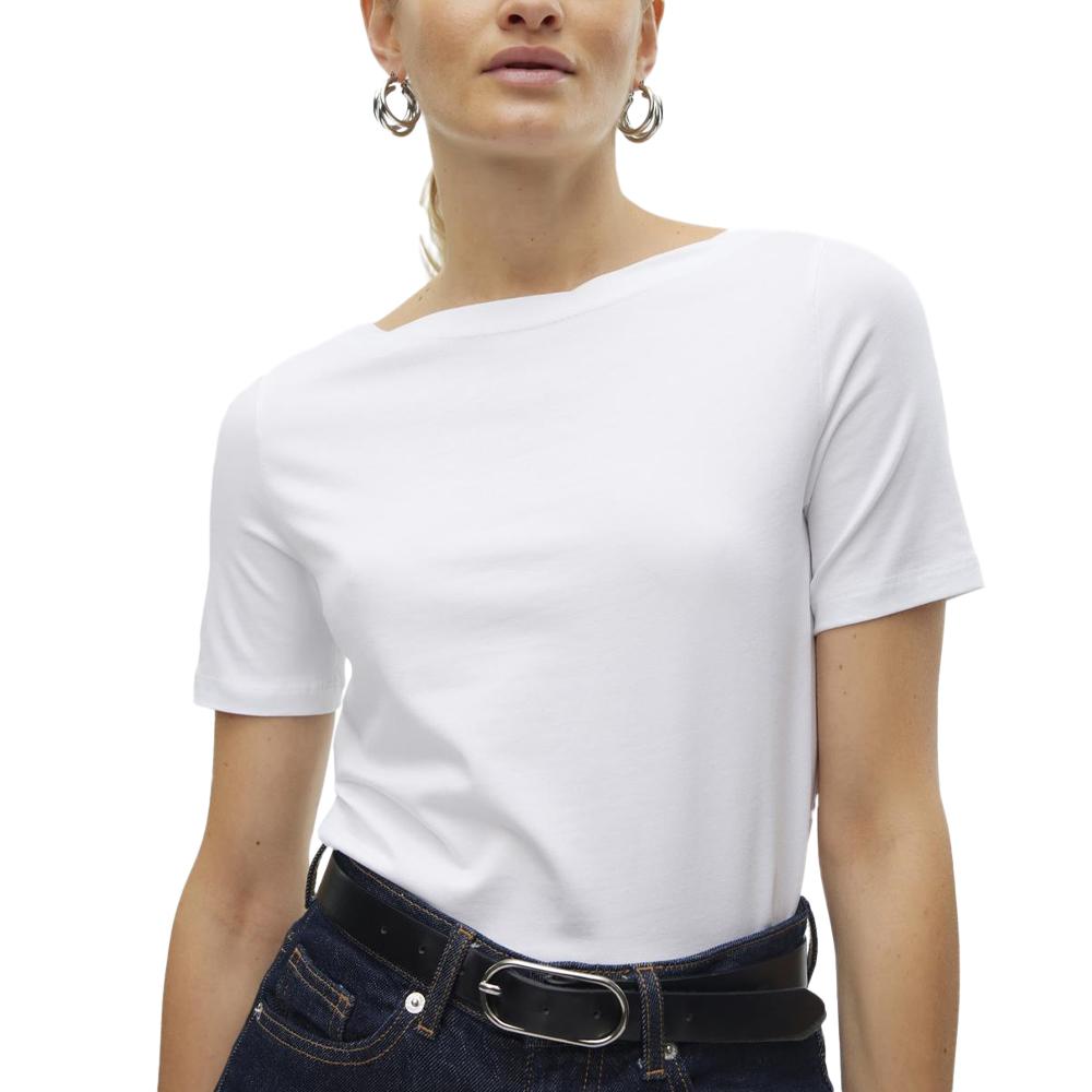 Vero Moda T-shirt Blanc Femme Vero Moda Panda