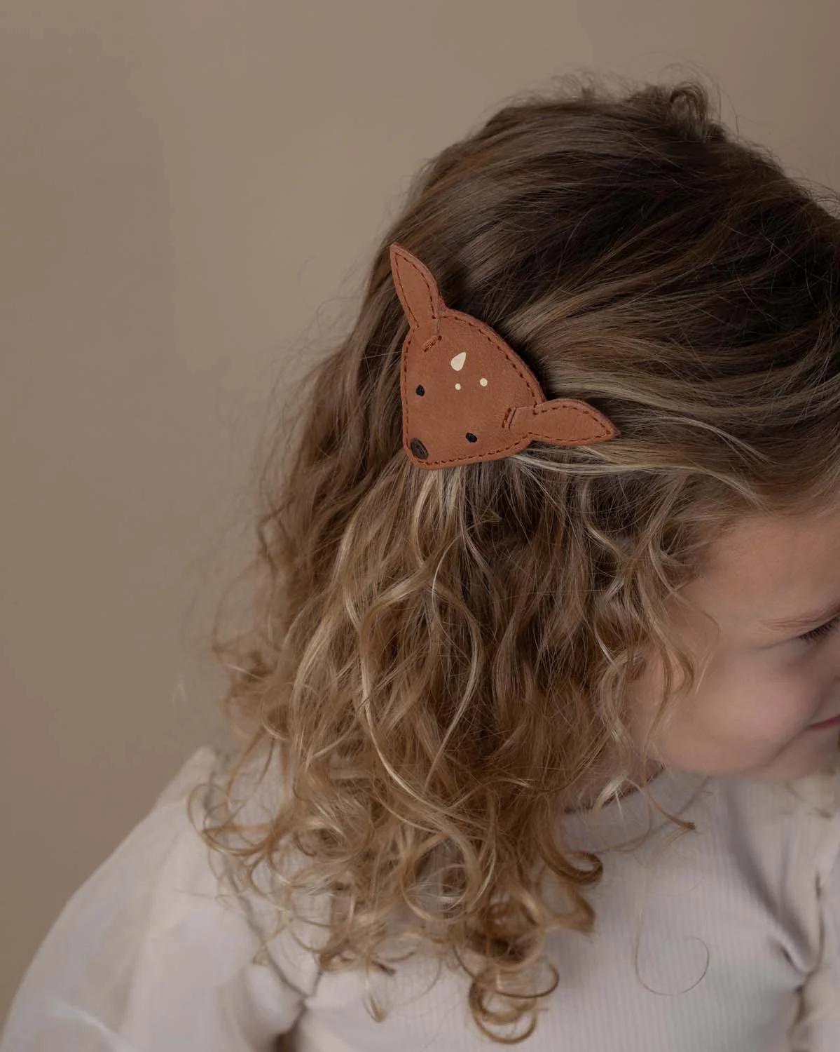 Josy Classic Hairclip | Deer | Walnut Nubuck