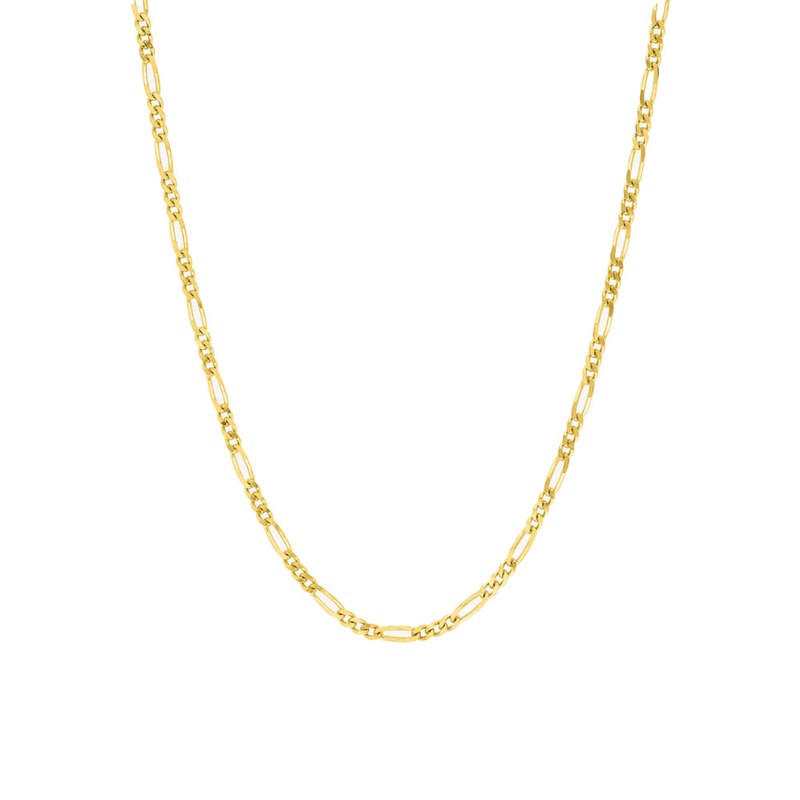 Bracelet Mixte 18 cm - Cheval Alterné - Or 18 Carats - Largeur 1.4 mm