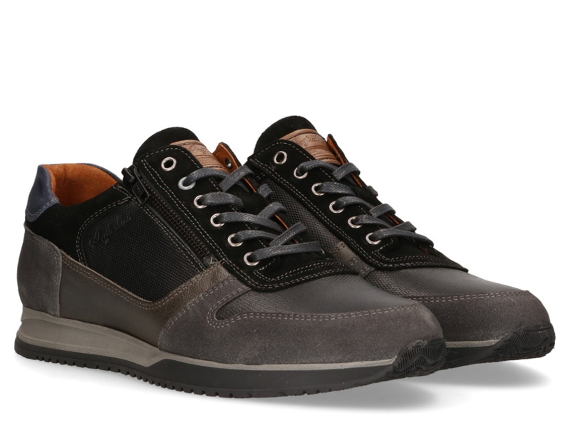 Australian Footwear Browning Leather Zwart grijs