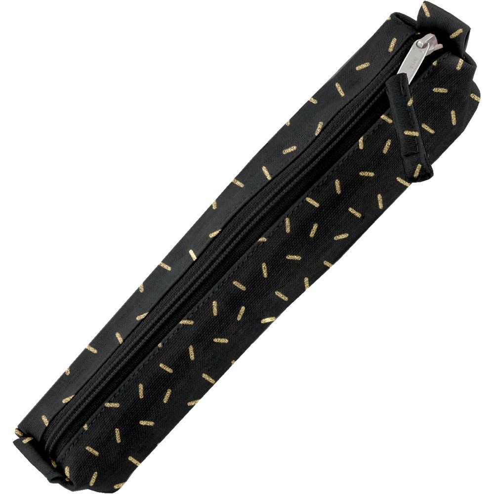 Mini Trousse Paille Dorée Noir