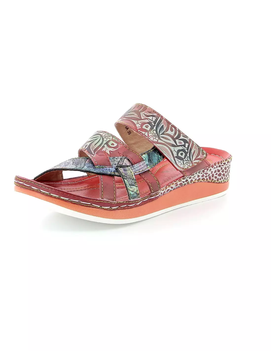 LAURA VITA BRUEL 05 - Sandales & nu-pieds Rouge