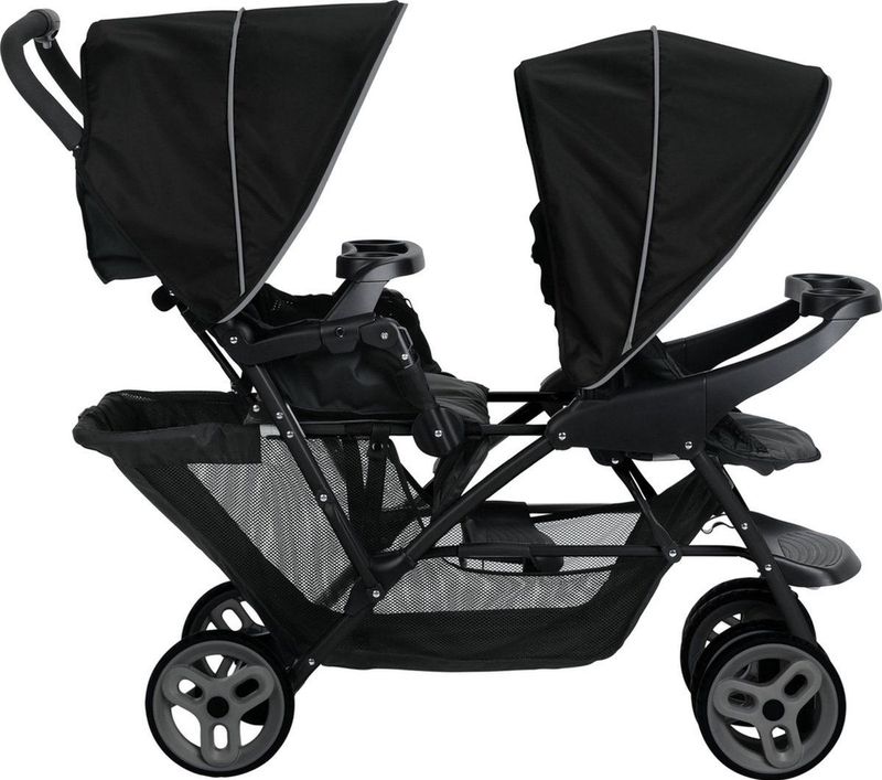 Graco Stadium Duo Buggy - Black / Grey