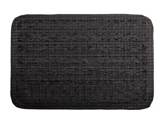 Paillasson en fibre et caoutchouc marron 40x60