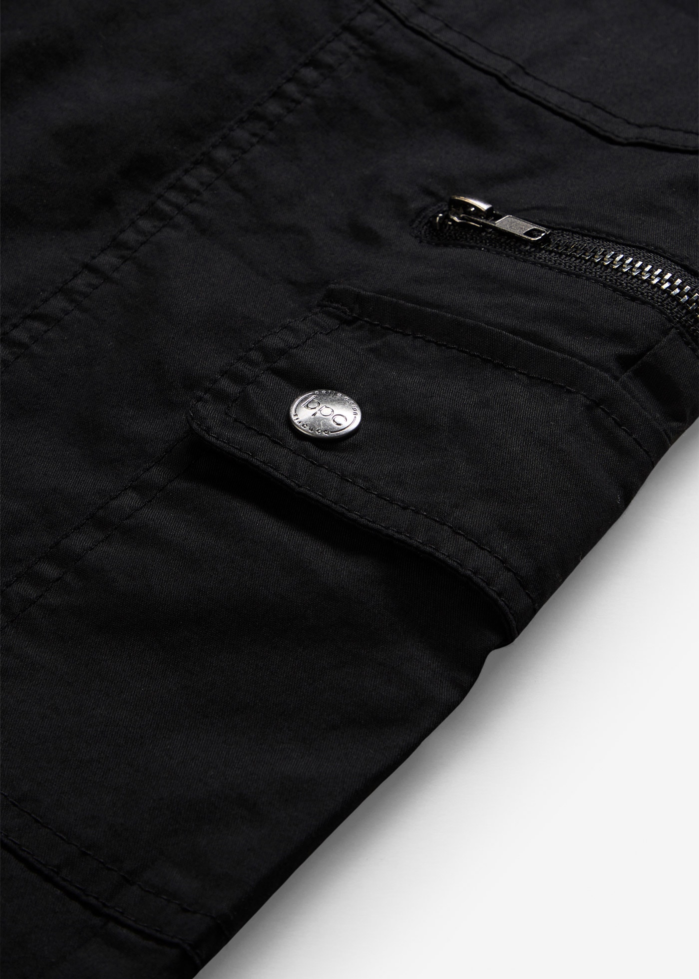 bonprix Cargohose  aus Baumwolle mit Elasthan, weite Passform, reguläre Passform