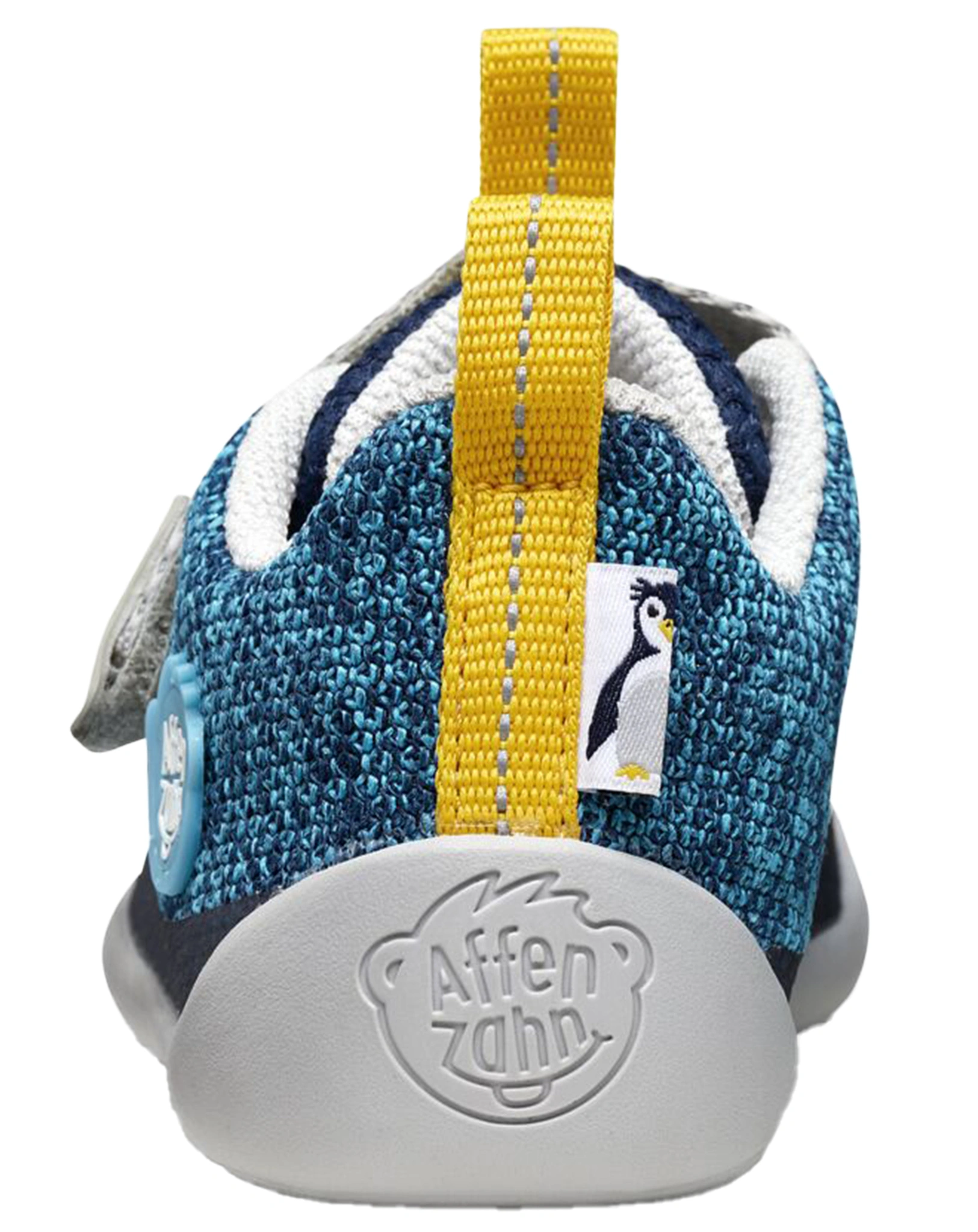 Strick-Halbschuhe HAPPY PENGUIN in blau