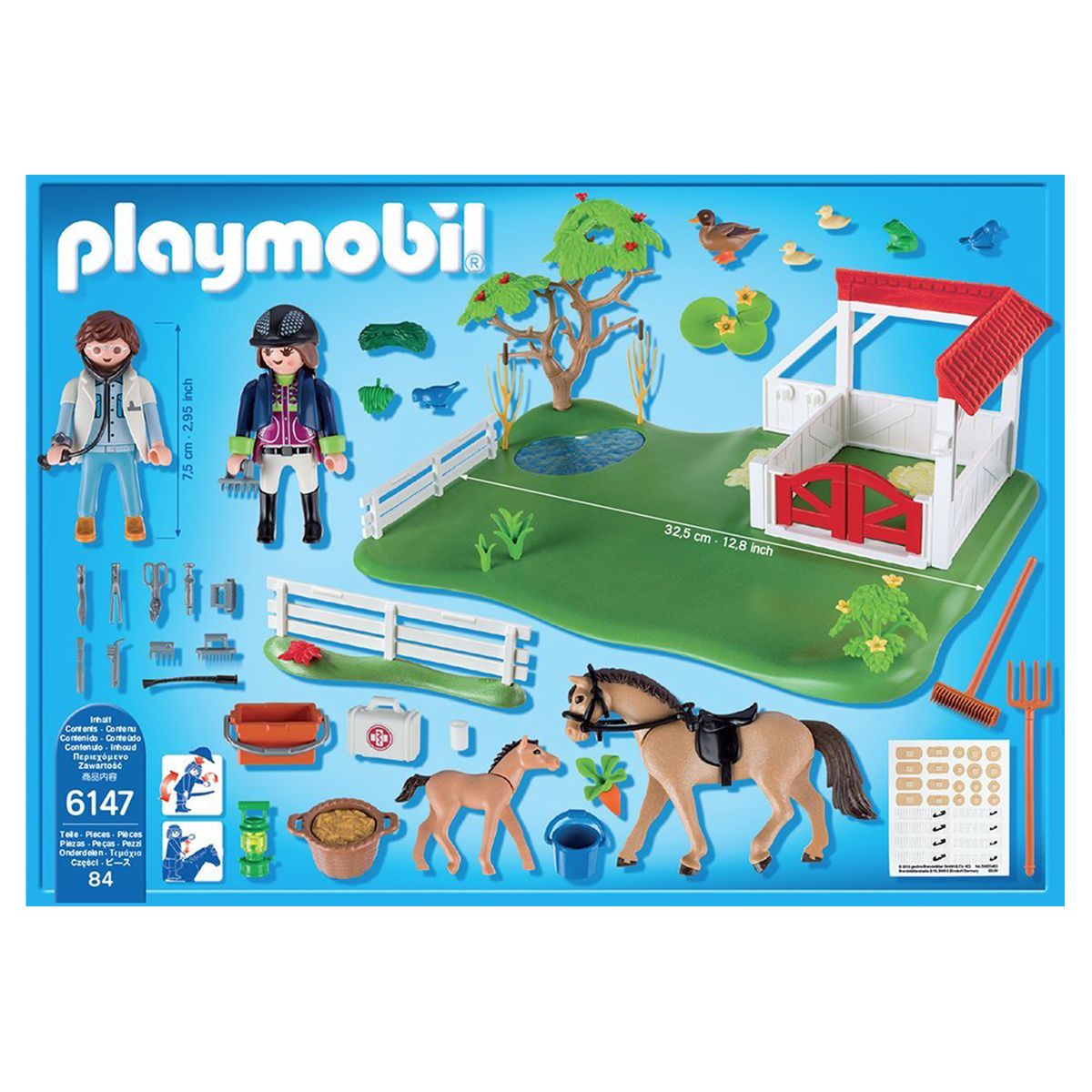 PLAYMOBIL® 6147 - Country - Spielset, Koppel mit Pferdebox
