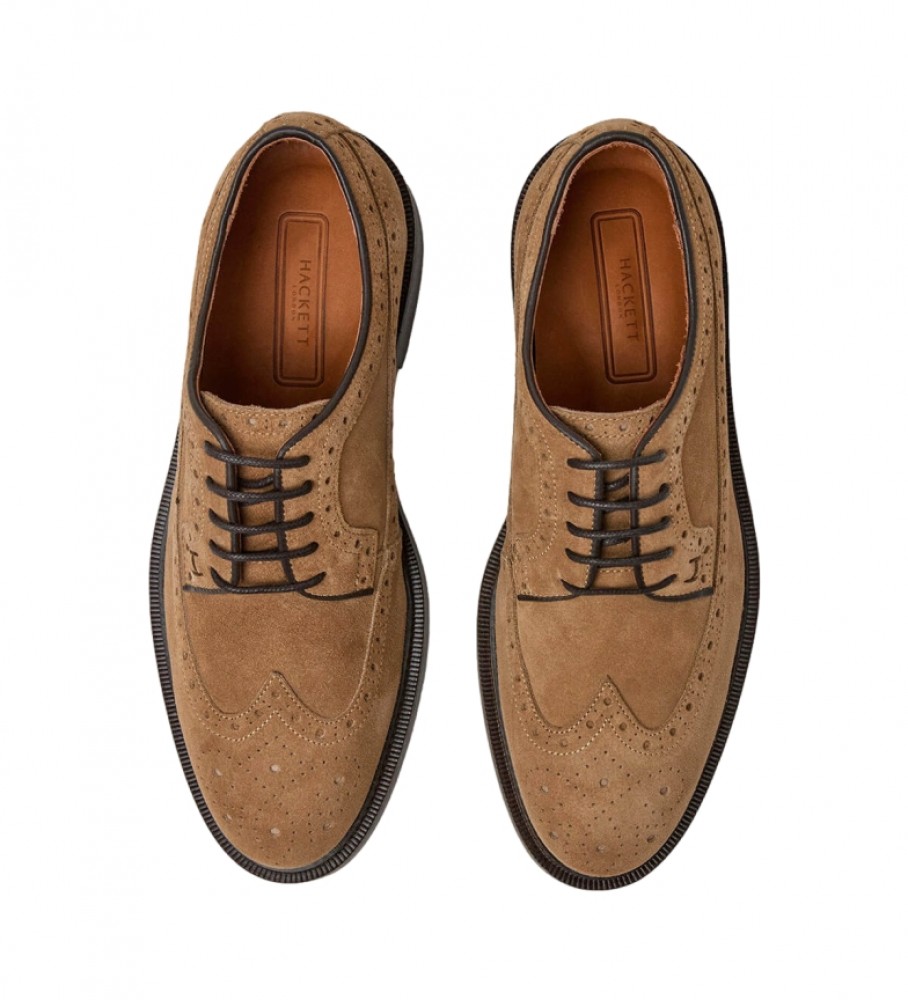 Sapatos sem cadarço Hackett Vega em couro marrom