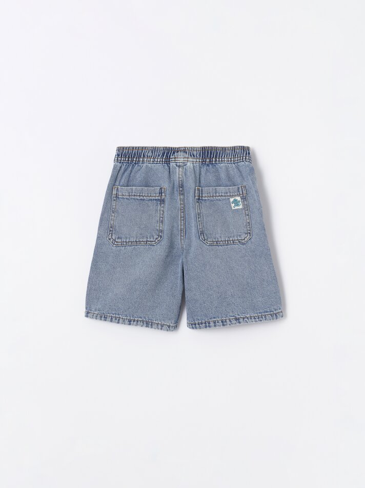 Bermuda jogger jeans - Indigo