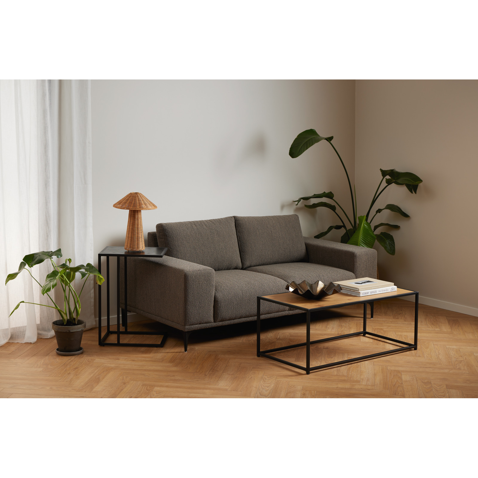 Beistelltisch Wade MDF Wildeiche 43 x 63 x 35 cm