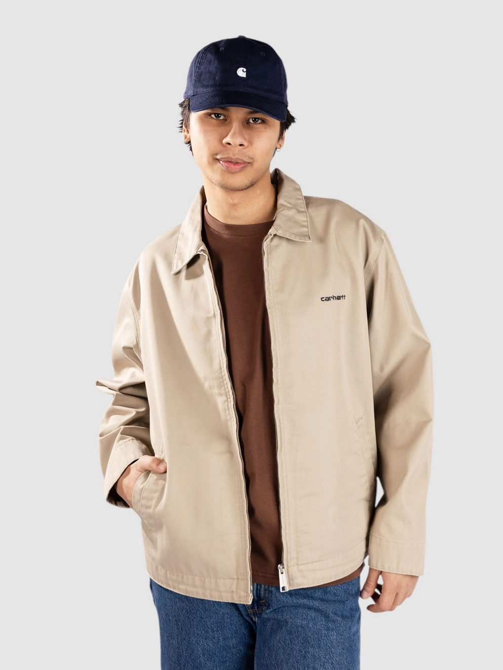Carhartt WIP Module Script Jacket wall/black/rinsed