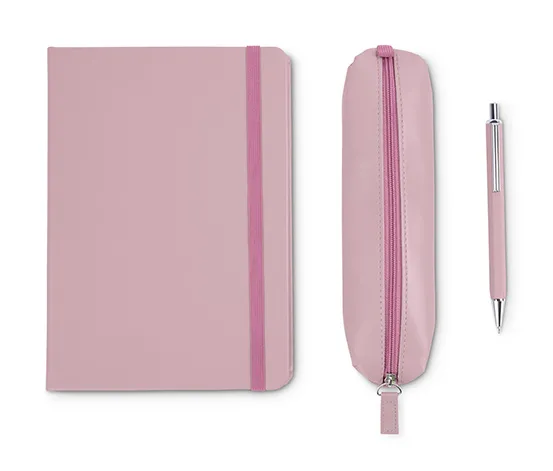 Notizbuch mit Stift und Etui