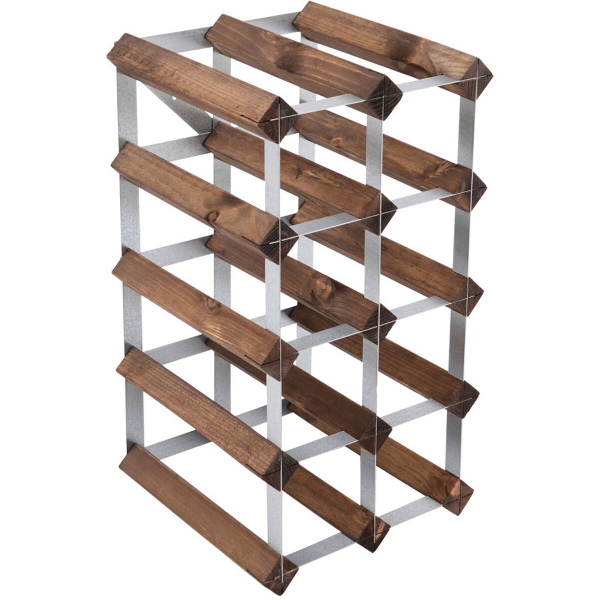 Vinstativ Påbyggingsbart 12 flasker Dark Oak