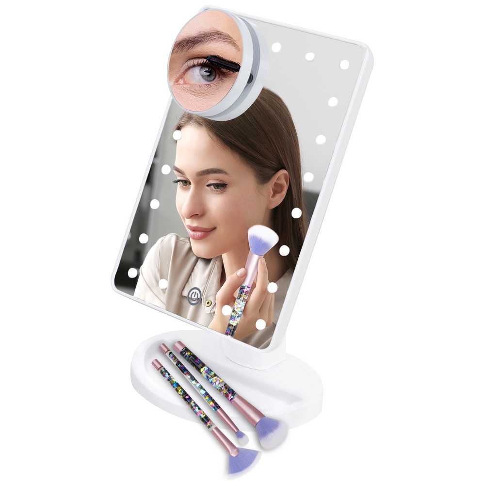 Perfekter LED-Spiegel mit 3 Bürsten