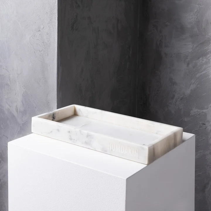 Humdakin - Marmor Tablett, Ø 22 cm, braun