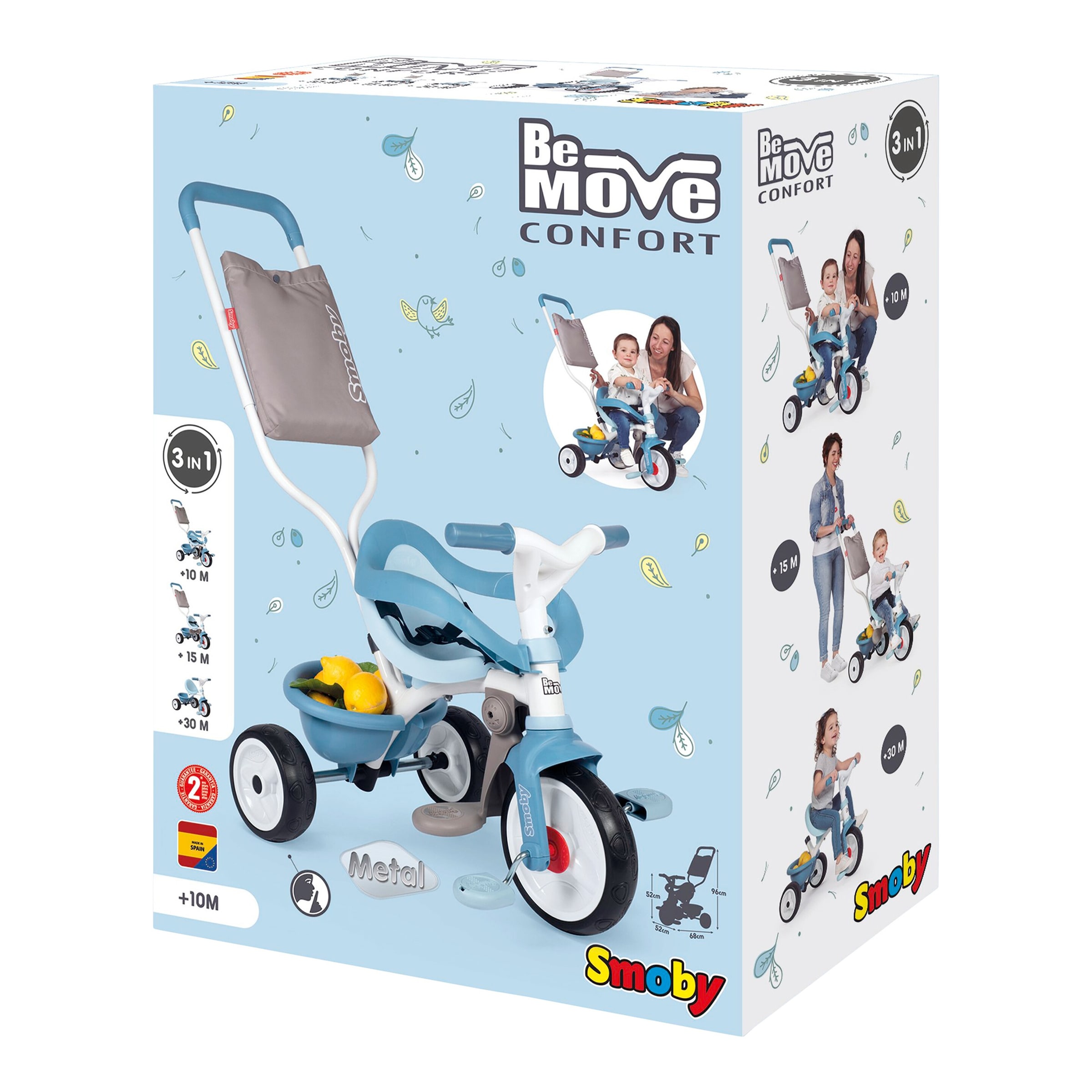 Smoby Dreirad Be Move Komfort hellblau
