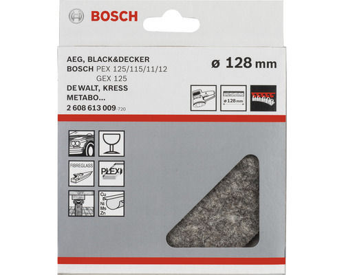 Bosch polijstvilt Ø 128 mm