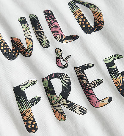 Name It T-Shirt - Noos - NkfVanaya - Bright White/Wild & Gratis